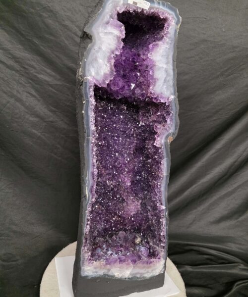 Tall Amethyst Crystal Geode 1123 Premium Queen Grade 37.16kg H68xW24xD18cm - Image 2