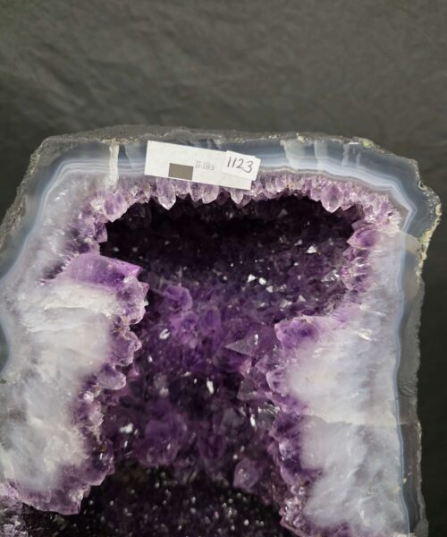 Tall Amethyst Crystal Geode 1123 Premium Queen Grade 37.16kg H68xW24xD18cm - Image 3