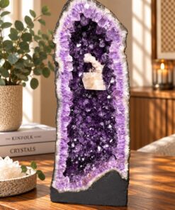 Tall Amethyst Crystal Geode 1124 Premium Queen Grade 30.31kg H62xW28xD16cm