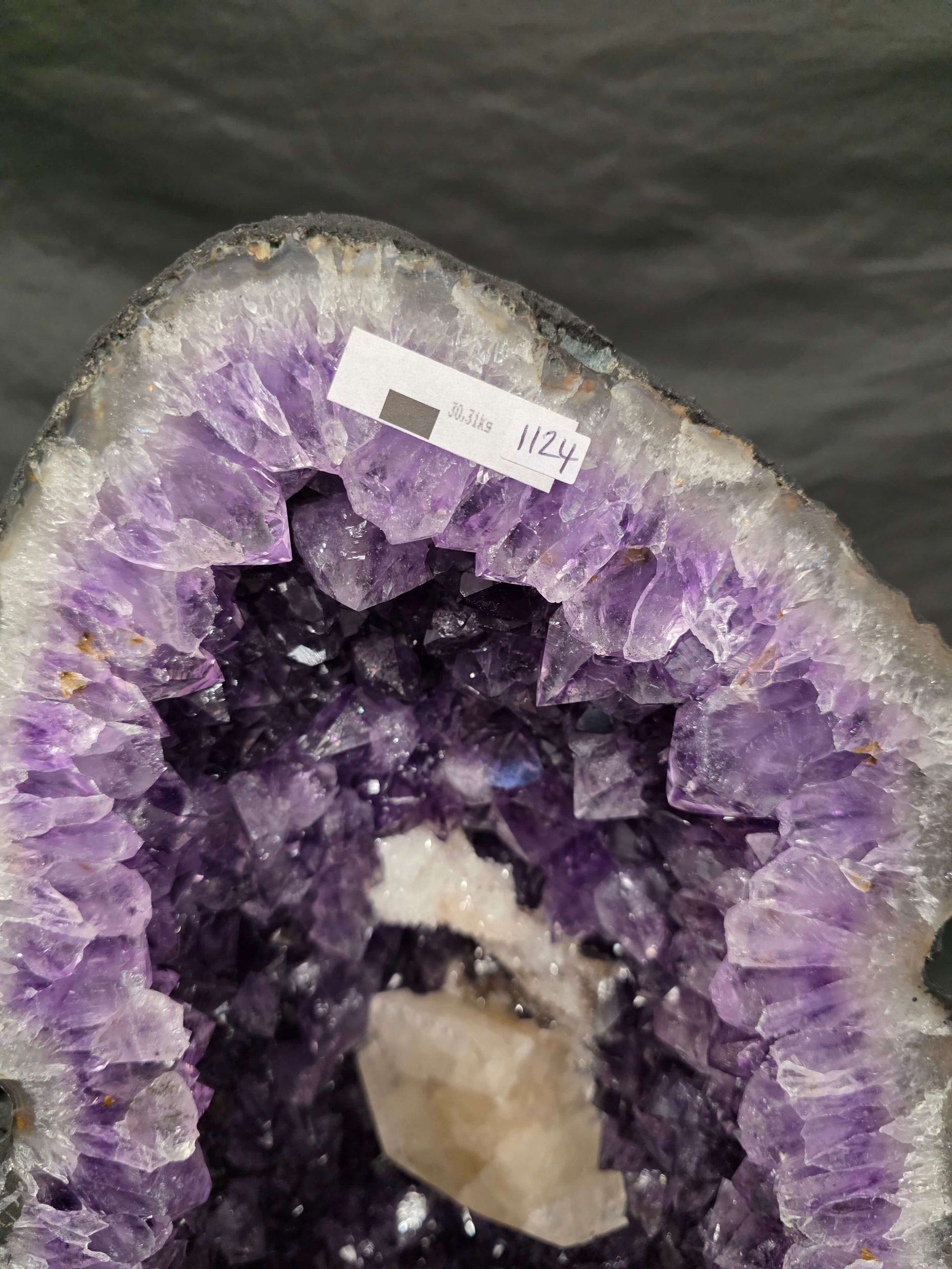 Tall Amethyst Crystal Geode 1124 Premium Queen Grade 30.31kg H62xW28xD16cm - Image 10