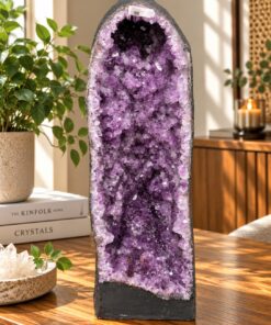 Tall Amethyst Crystal Geode 1125 Premium Queen Grade 31.41kg H70xW21xD27cm