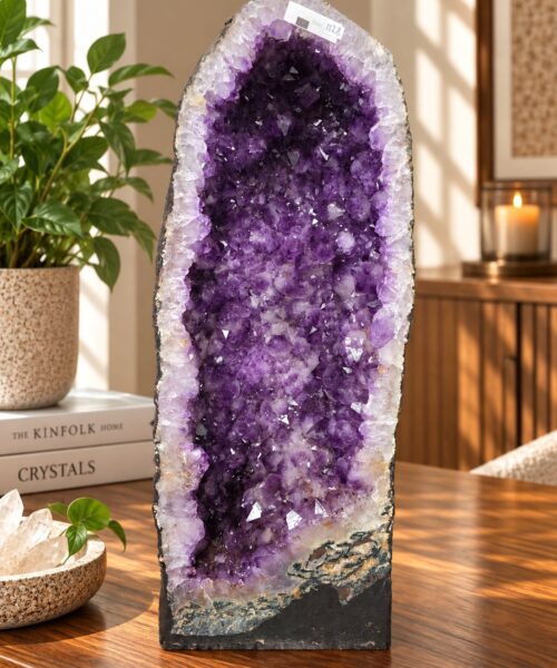 Tall Amethyst Crystal Geode 1128 Premium Queen Grade 31.51kg H56xW23xD23cm