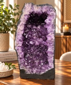 Tall Amethyst Crystal Geode 1131 Premium Queen Grade 30.72kg H48xW25xD18cm