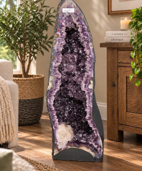Tall Amethyst Crystal Geode 1134 Premium Queen Grade 42.3kg H73xW26xD24cm