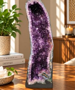 Tall Amethyst Crystal Geode 1135 Premium Queen Grade 41.98kg H74xW25xD19cm