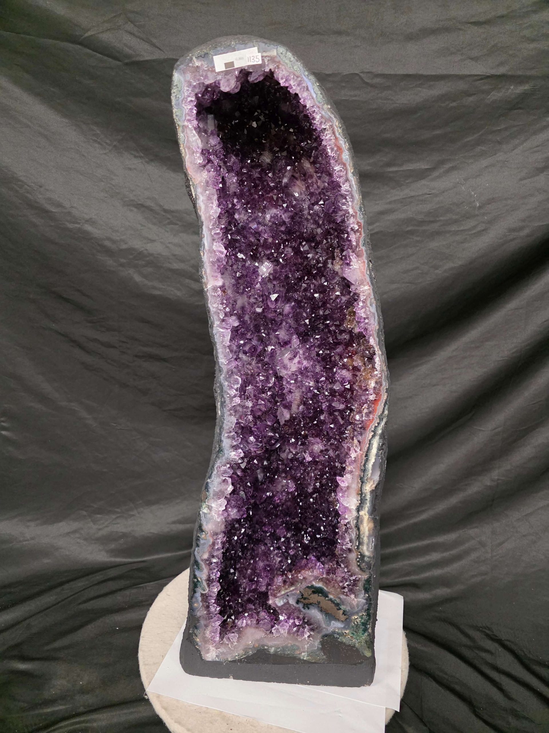 Tall Amethyst Crystal Geode 1135 Premium Queen Grade 41.98kg H74xW25xD19cm
