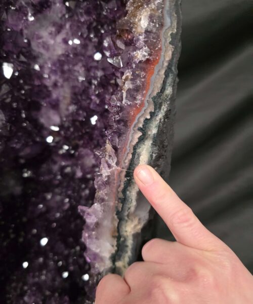 Tall Amethyst Crystal Geode 1135 Premium Queen Grade 41.98kg H74xW25xD19cm - Image 8