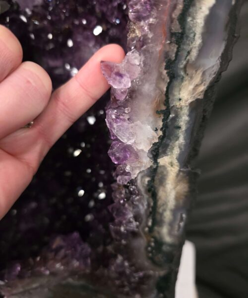 Tall Amethyst Crystal Geode 1135 Premium Queen Grade 41.98kg H74xW25xD19cm - Image 9