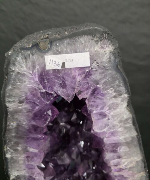 Very Tall Amethyst Crystal Geode 1136 Premium Queen Grade 38.34kg – H76xW24xD18cm - Image 6