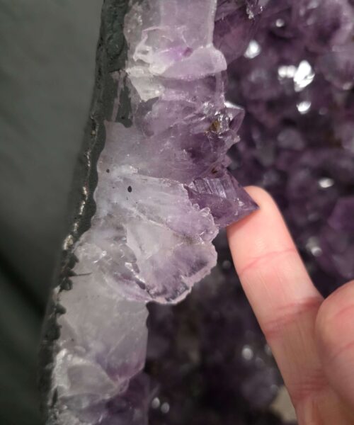 Tall Amethyst Crystal Geode 1139 Premium Queen Grade 34.79kg H68xW26xD17cm - Image 11