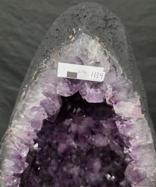 Tall Amethyst Crystal Geode 1139 Premium Queen Grade 34.79kg H68xW26xD17cm - Image 6