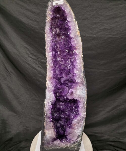 Alternative view of Very Tall Amethyst Crystal Geode 1140 Premium Queen Grade 34.1kg – H78xW21xD20cm