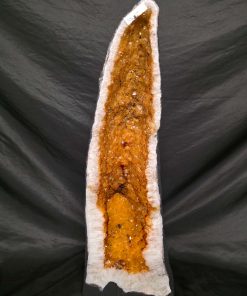 Tall Citrine Geode 552 Crystal Cluster Druzy Premium Grade 31.08kg H65xW22xD22cm