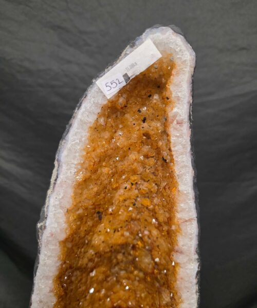 Tall Citrine Geode 552 Crystal Cluster Druzy Premium Grade 31.08kg H65xW22xD22cm - Image 12