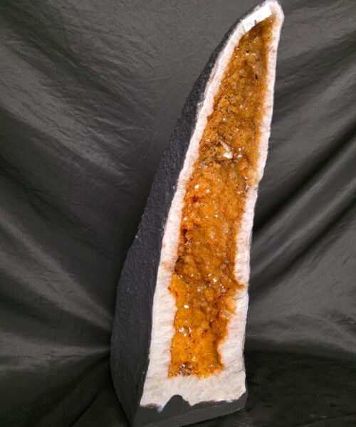 Alternative view of Tall Citrine Geode 552 Crystal Cluster Druzy Premium Grade 31.08kg H65xW22xD22cm