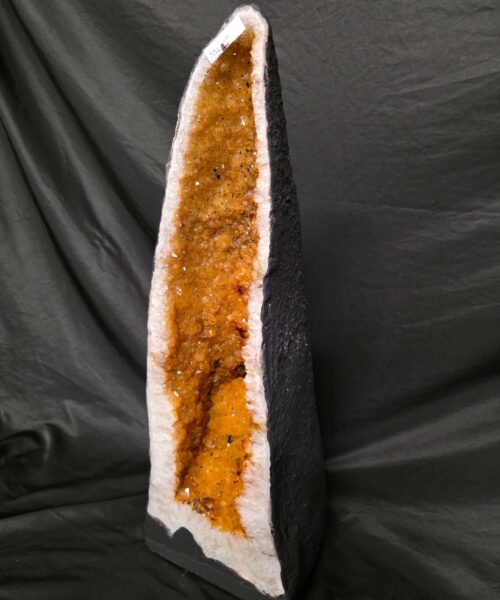 Tall Citrine Geode 552 Crystal Cluster Druzy Premium Grade 31.08kg H65xW22xD22cm - Image 3