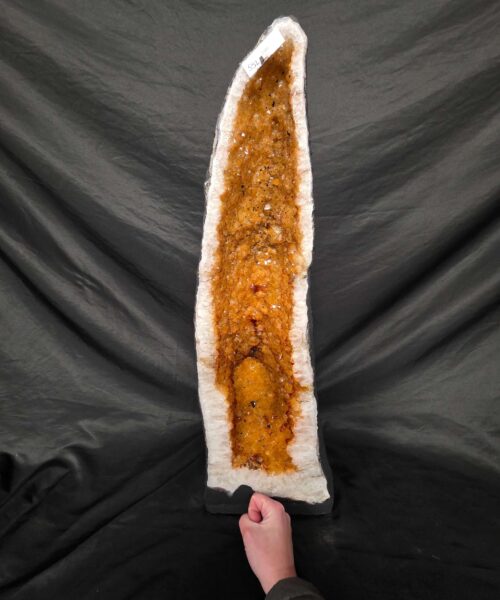 Tall Citrine Geode 552 Crystal Cluster Druzy Premium Grade 31.08kg H65xW22xD22cm - Image 7