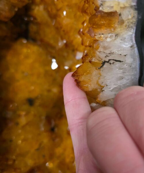 Tall Citrine Geode 552 Crystal Cluster Druzy Premium Grade 31.08kg H65xW22xD22cm - Image 8