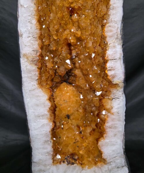 Tall Citrine Geode 552 Crystal Cluster Druzy Premium Grade 31.08kg H65xW22xD22cm - Image 9
