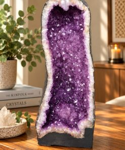Tall Amethyst Crystal Geode 1121 Premium Queen Grade 57.37kg H71xW30xD25cm