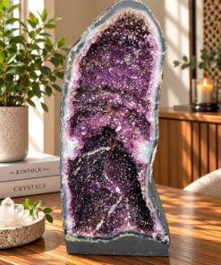 Tall Amethyst Crystal Geode 1132 Premium Queen Grade 53.42kg H69xW33xD38cm