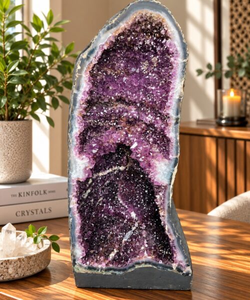 Tall Amethyst Crystal Geode 1132 Premium Queen Grade 53.42kg H69xW33xD38cm