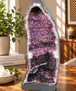 Tall Amethyst Crystal Geode 1133 Premium Queen Grade 53.81kg H71xW33xD33cm