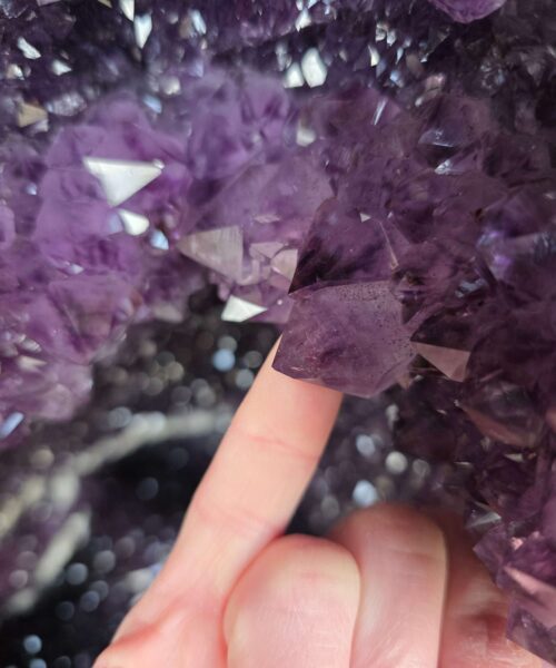Tall Amethyst Crystal Geode 1133 Premium Queen Grade 53.81kg H71xW33xD33cm - Image 10