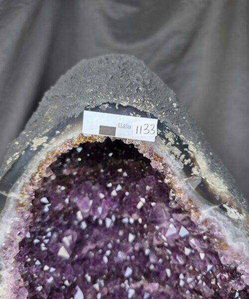 Tall Amethyst Crystal Geode 1133 Premium Queen Grade 53.81kg H71xW33xD33cm - Image 3