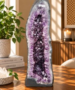 Tall Amethyst Crystal Geode 1137 Premium Queen Grade 46.73kg H75xW26xD23cm