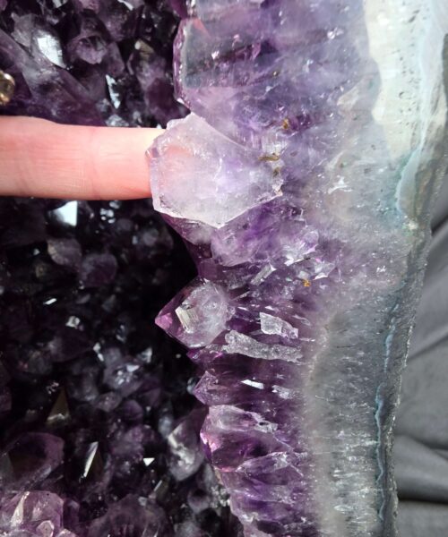 Tall Amethyst Crystal Geode 1137 Premium Queen Grade 46.73kg H75xW26xD23cm - Image 10