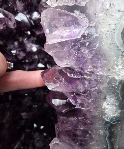 Tall Amethyst Crystal Geode 1137 Premium Queen Grade 46.73kg H75xW26xD23cm - Image 11