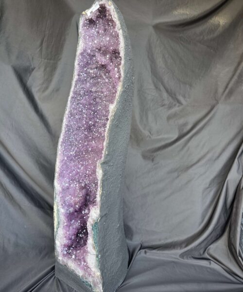 Alternative view of Very Tall Amethyst Crystal Geode 1138 Premium Queen Grade 50.06kg – H97xW23xD25cm