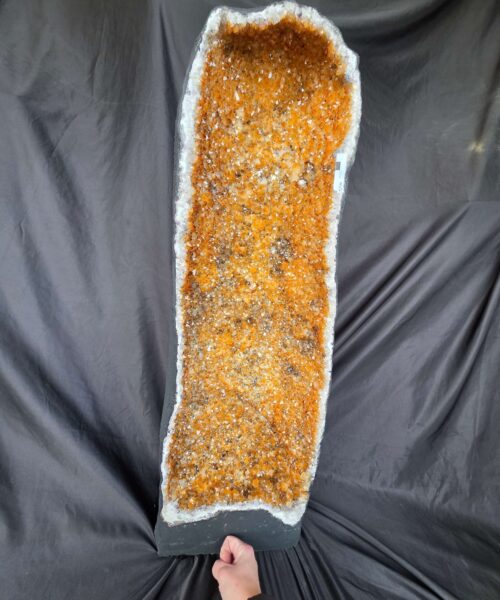 Very Tall Citrine Geode 556 Crystal Cluster Druzy Premium Grade 45.67kg H80xW26xD22cm - Image 4