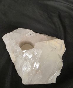 Alternative view of Large Premium Rock Crystal Quartz Candle Holder 44 Clear Crystal White Tealight Holders 1.669g H7xW16xW15cm