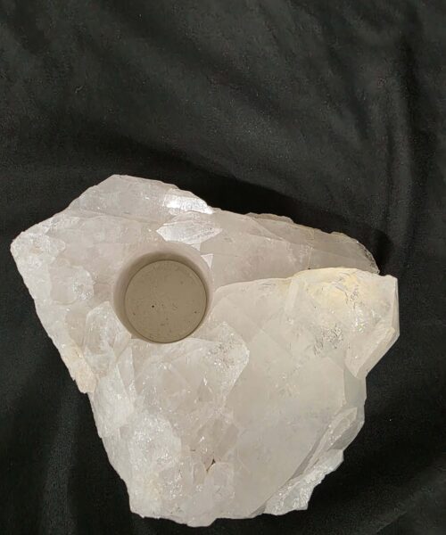 Large Premium Rock Crystal Quartz Candle Holder 44 Clear Crystal White Tealight Holders 1.669g H7xW16xW15cm - Image 3