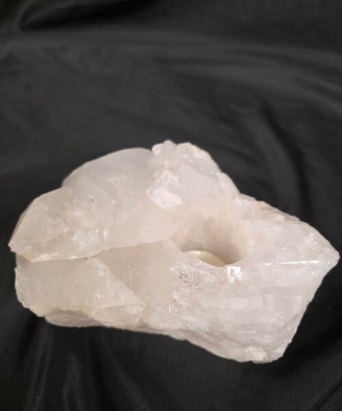 Large Premium Rock Crystal Quartz Candle Holder 44 Clear Crystal White Tealight Holders 1.669g H7xW16xW15cm - Image 5