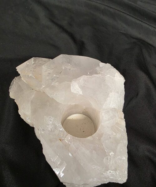 Large Premium Rock Crystal Quartz Candle Holder 44 Clear Crystal White Tealight Holders 1.669g H7xW16xW15cm - Image 6