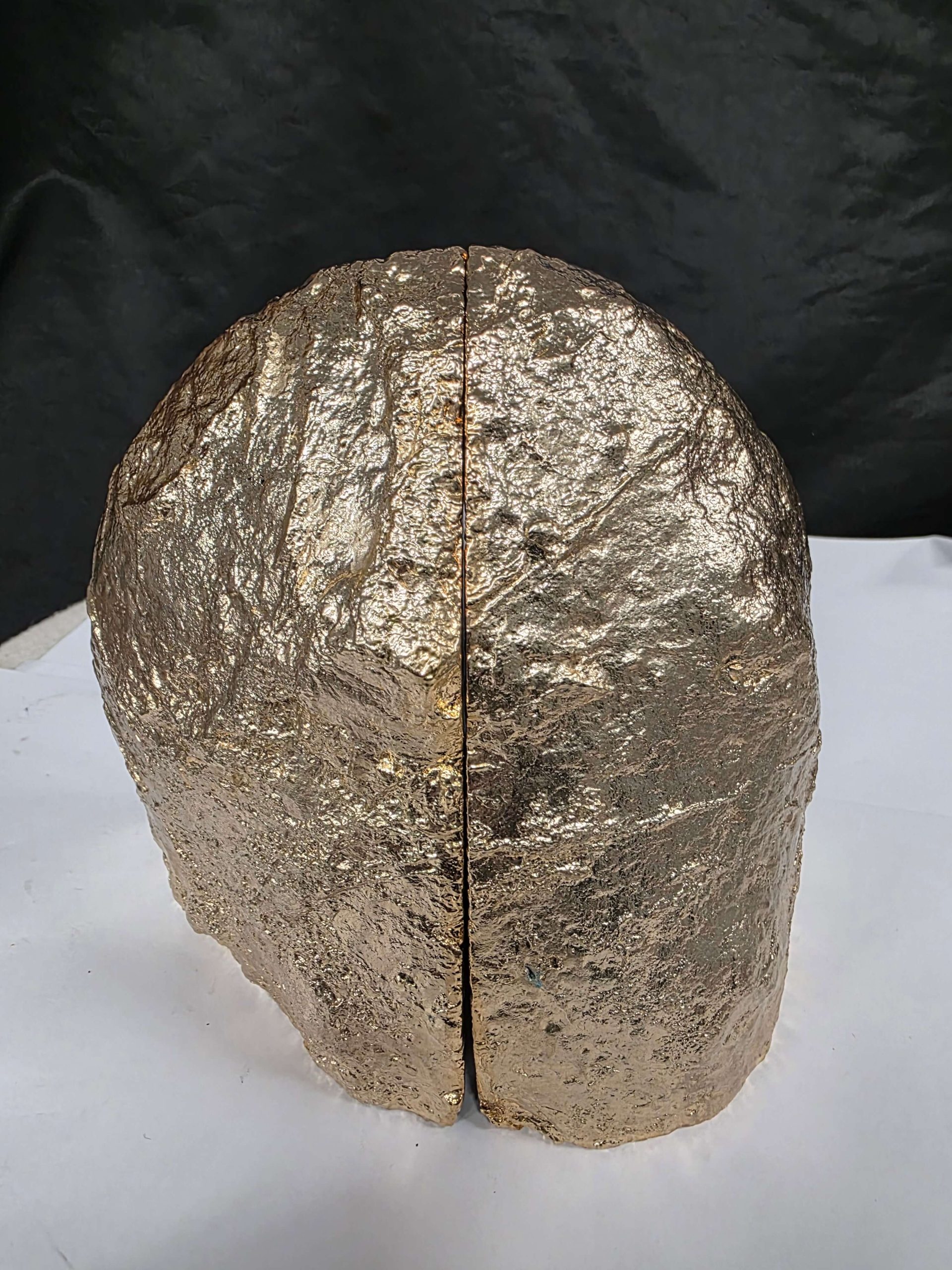 Teal Agate 24ct Gold Edge Microcrystalline Quartz Premium Bookends 3 Ornament Handpicked Size is 2.131kg - H14.5xW16xD8cm - Image 6