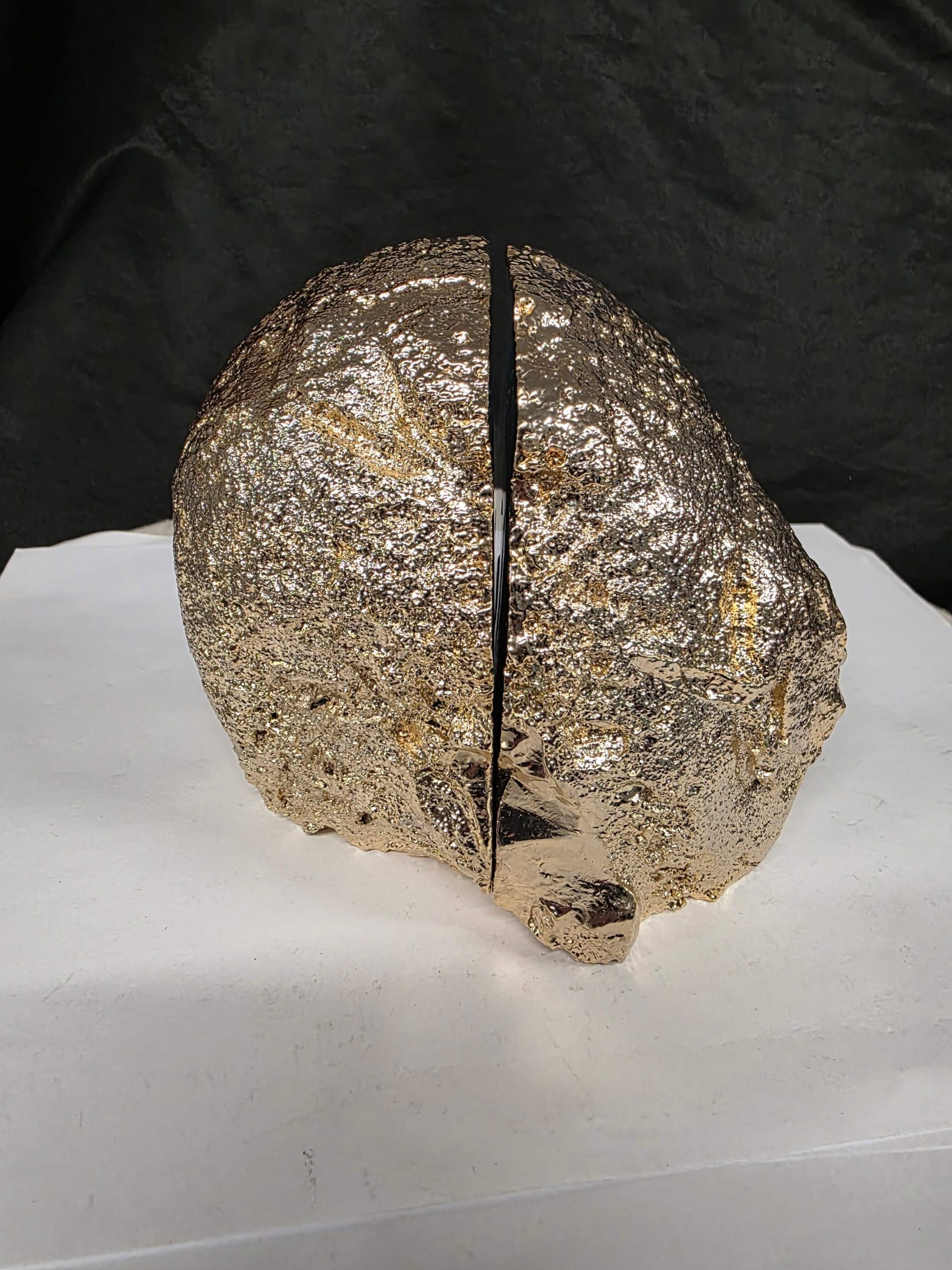 Teal Agate 24ct Gold Edge Microcrystalline Quartz Premium Bookends 5 Ornament Handpicked Size is 1.762kg - H12xW14.5xD8cm - Image 6