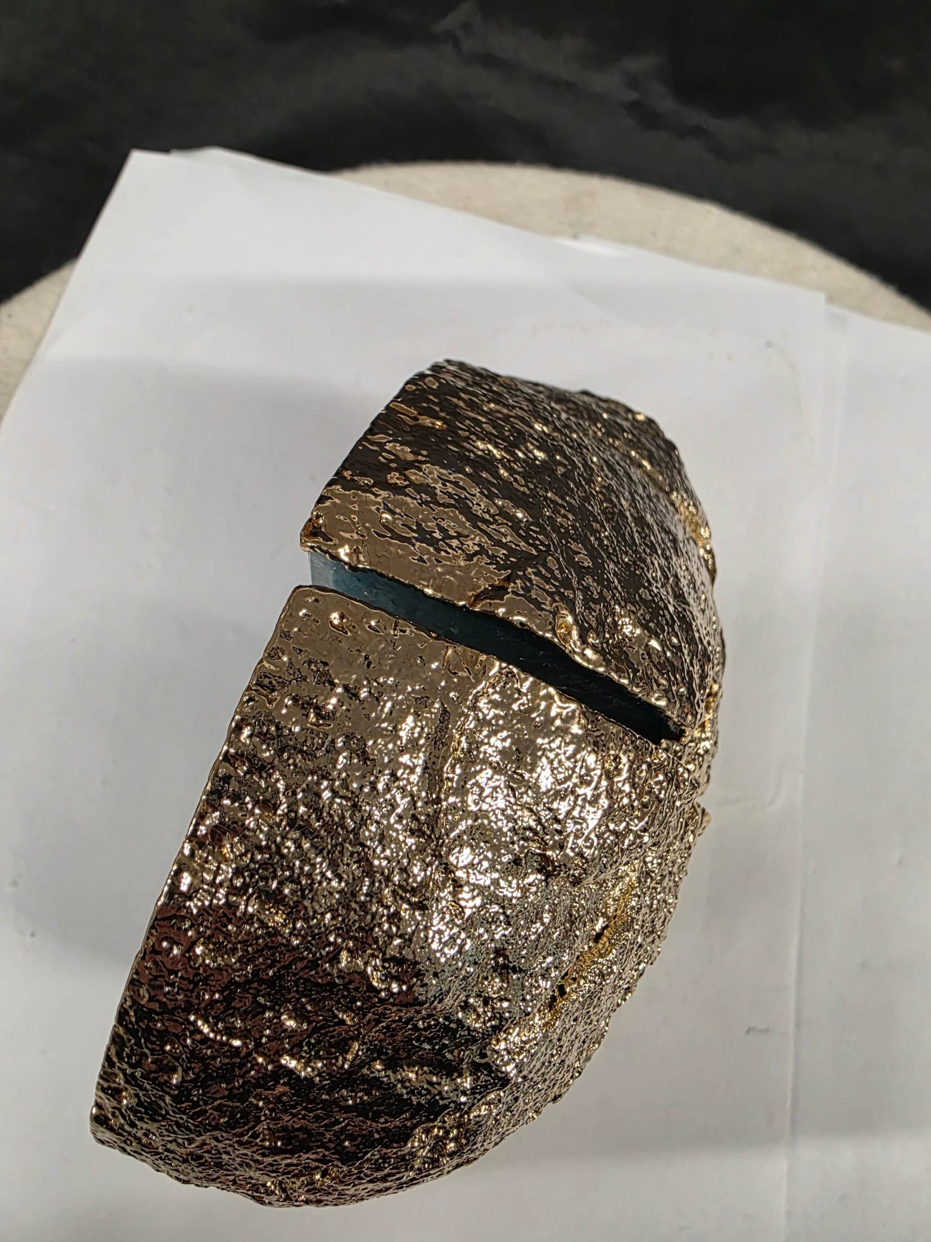 Teal Agate 24ct Gold Edge Microcrystalline Quartz Premium Bookends 5 Ornament Handpicked Size is 1.762kg - H12xW14.5xD8cm - Image 7