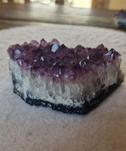 Alternative view of Large Premium High Grade Amethyst Raw Druzy Cluster Piece 114 - 702g H4.5xW13xD8cm