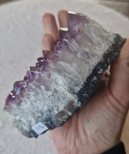 Large Premium High Grade Amethyst Raw Druzy Cluster Piece 114 - 702g H4.5xW13xD8cm - Image 8