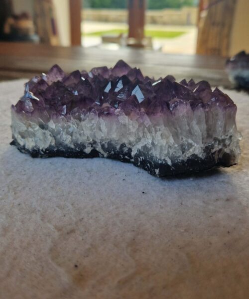 Large Premium High Grade Amethyst Raw Druzy Cluster Piece 114 - 702g H4.5xW13xD8cm - Image 10