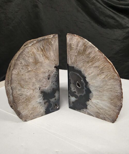 Black Natural Edge Microcrystalline Quartz Premium Bookends 1 Ornament Handpicked Size 1.655kg H12xW15xD7cm - Image 10