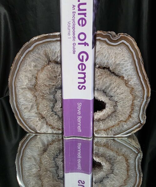 Black Natural Edge Microcrystalline Quartz Premium Bookends 2 Ornament Handpicked Size 2.231kg H12.5xW13xD6cm - Image 4