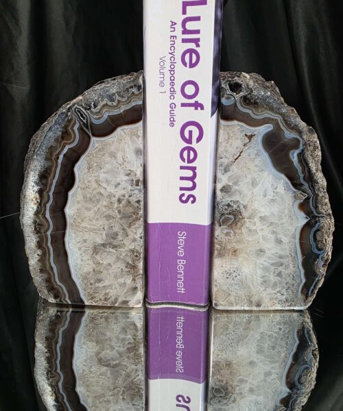 Black Natural Edge Microcrystalline Quartz Premium Bookends 3 Ornament Handpicked Size 2.123kg H14xW15xD7cm - Image 5