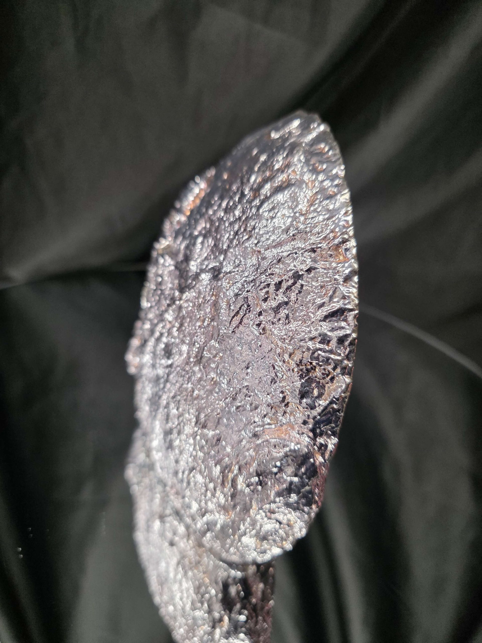 Black Agate Silver Edge Microcrystalline Quartz Premium Bookends 1 Ornament Handpicked Size 1.795kg H15xW17xD6cm - Image 6