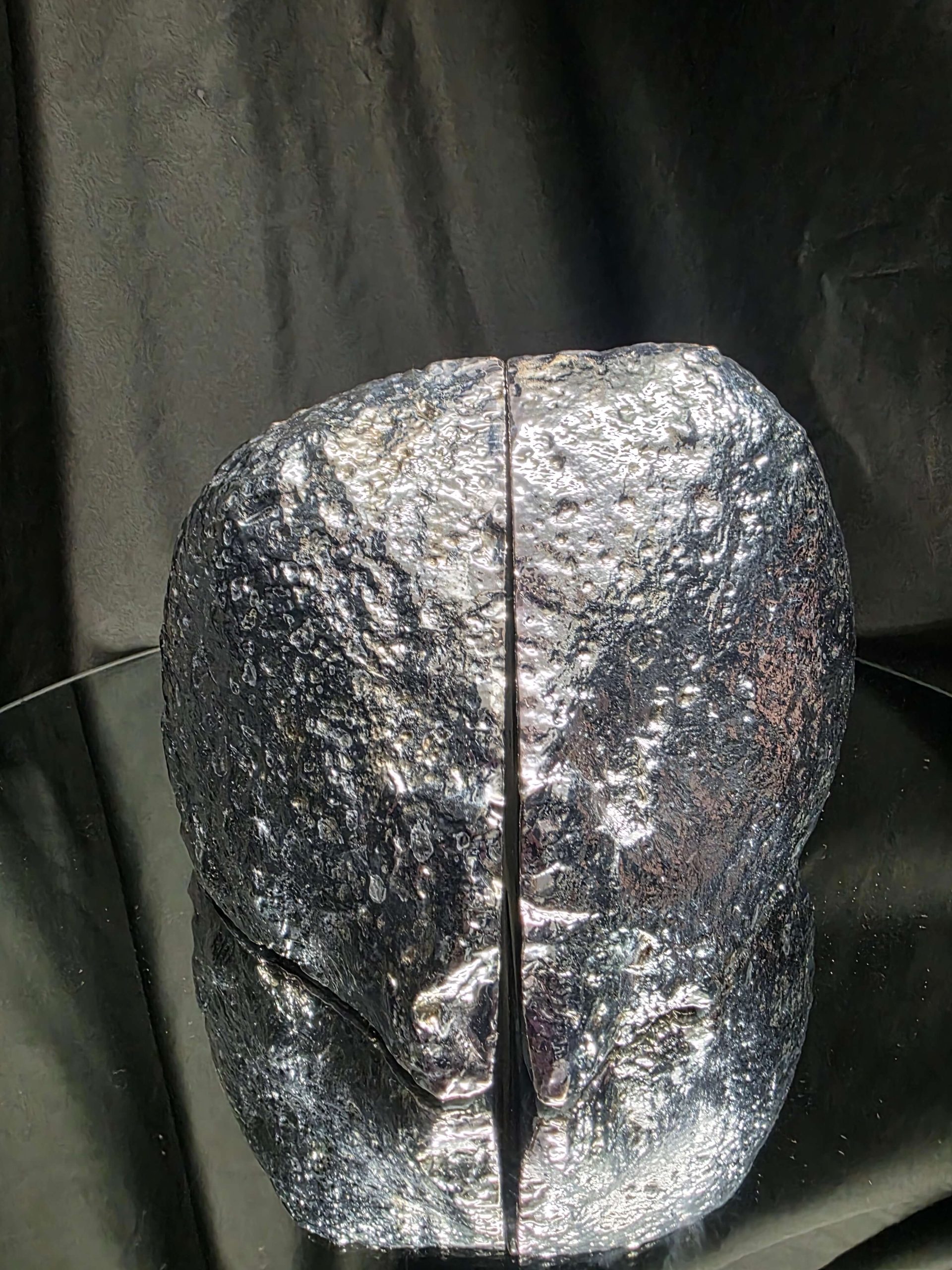 Blue Agate Silver Edge Microcrystalline Quartz Premium Bookends 1 Ornament Handpicked Size 1.841kg H13.5xW18xD8cm - Image 7