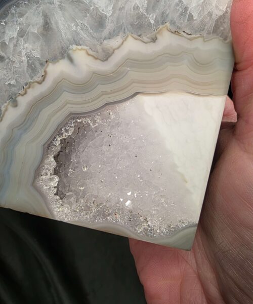 Grey Agate 24ct Gold Edge Microcrystalline Quartz Premium Bookends 1 Ornament Handpicked Size is 1.838kg - H11xW19xD5cm - Image 11